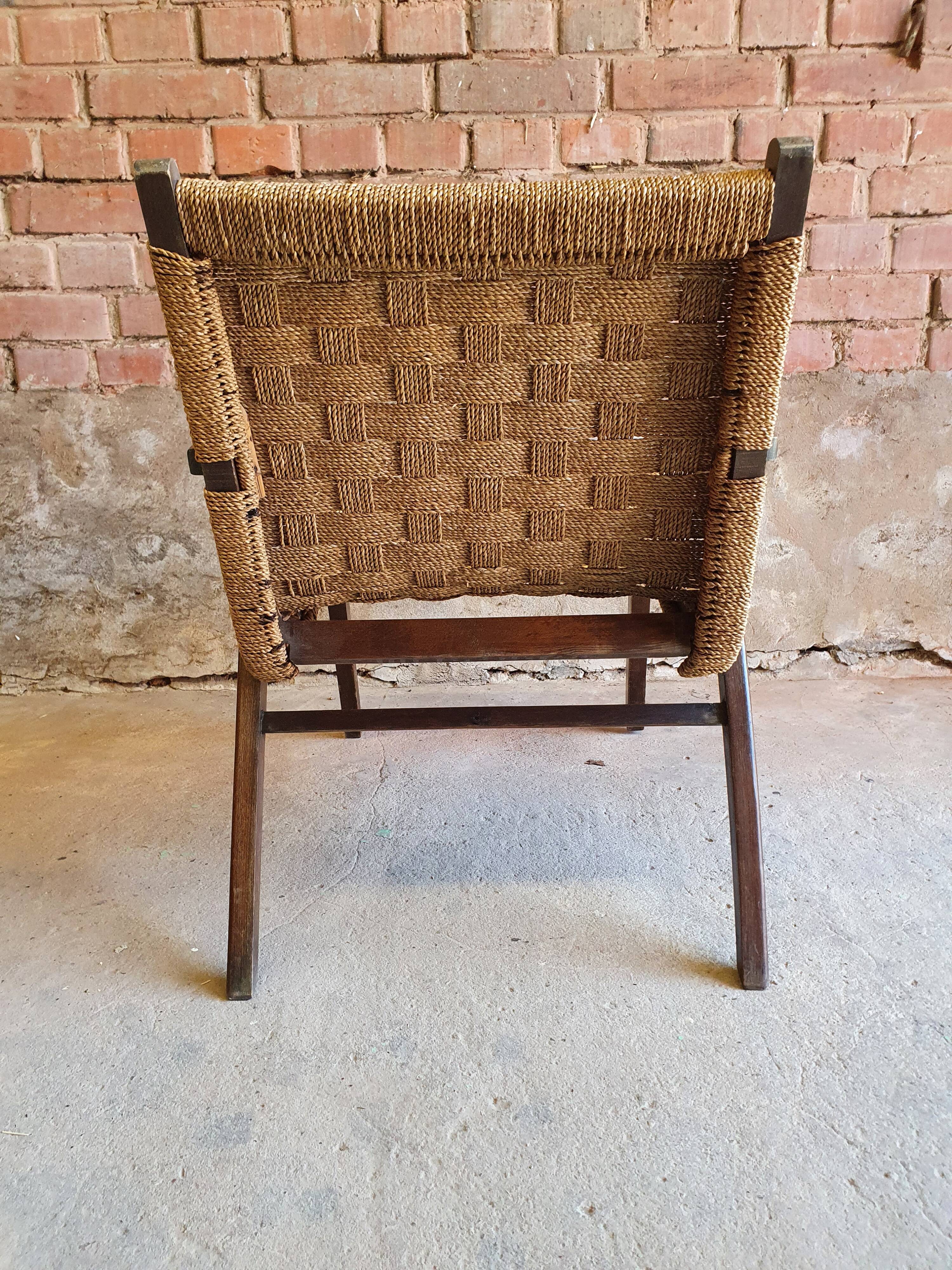 Armchair design rope 1960"