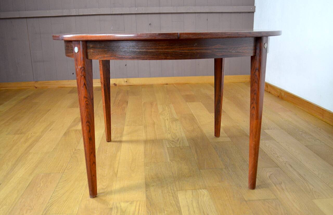 Vintage 1960s Rio Rosewood Scandinavian Design Dining Table