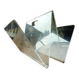 Porte revue vintage en plexiglas