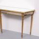 De Knudt Mirror Console Table Hollywood Regency Belgian 1970s