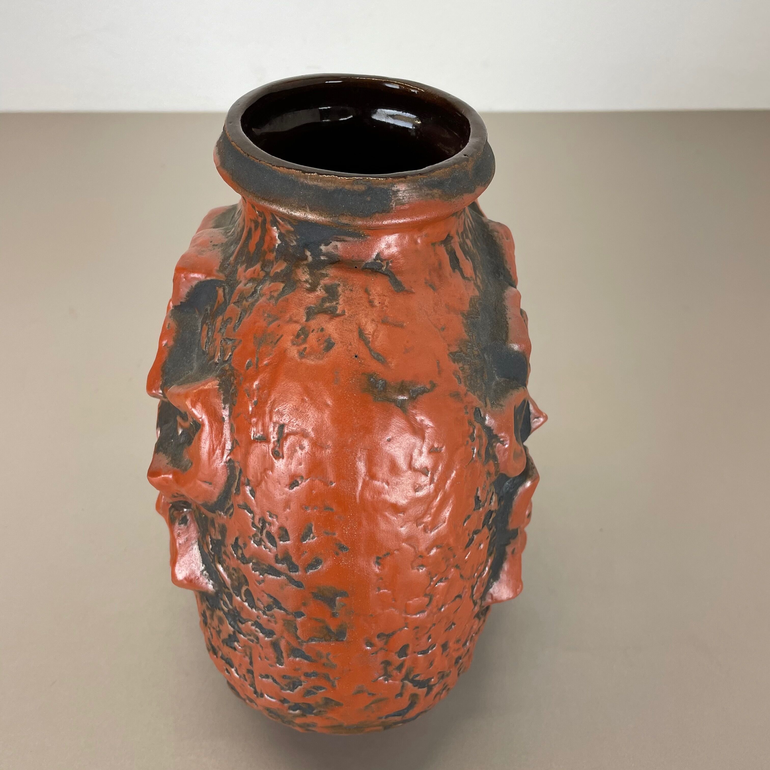 Fat Lava Ceramic Pottery Vase Heinz Siery Carstens Tönnieshof, Germany, 1970s