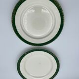 Set of 2 plates Digoin & Sarreguemines