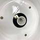 Black enamel industrial pendant light, 1960