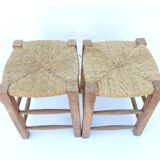 Lot 2 straw stools