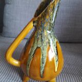Vallauris ceramic tripod vase