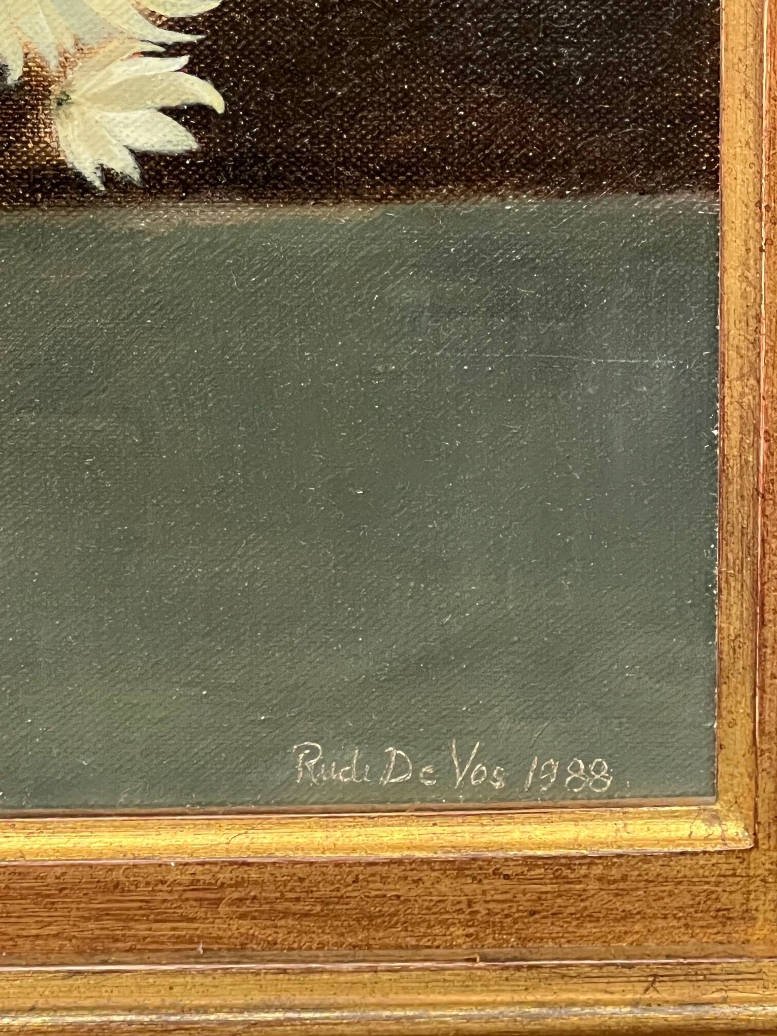 Rudi de Vos. Nature morte aux fleurs.