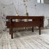 Small modernist oak planter from the 1950s