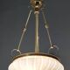 Vintage Murano Glass and Brass Ceiling Light in Neoclassical Style, Italy