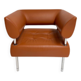 Cognac colored armchair by Sergio Bellin for Sitland (per piece), 1990s