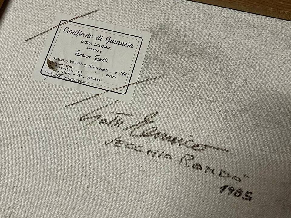 Italian School of the 20th Century: Oil on Canvas by Enrico Gatti signed