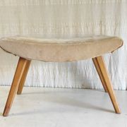 Tabouret moderniste en bois massif - années 50/60