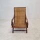 Colonial Style Carved Caned Plantation Chair