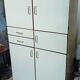 Buffet colonne vintage Formica bleu-vert