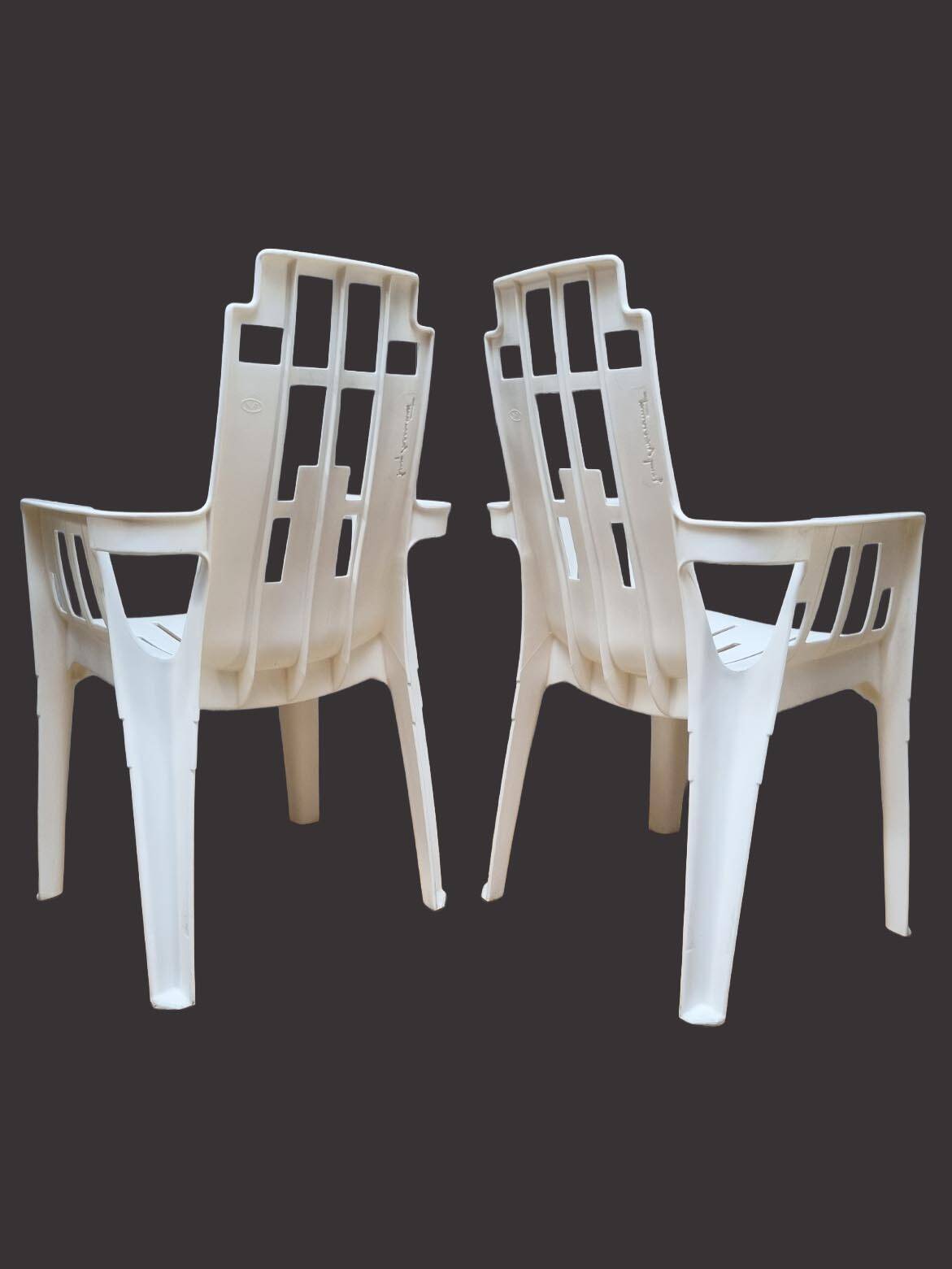 Stackable Plastic Boston Chair by Pierre Paulin for Henry Massonnet 1980s