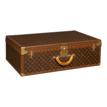 Valise vintage Louis Vuitton du 20ème siècle en toile monogramme, France
