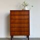 Vintage Danish chest of drawers in teak