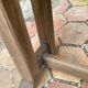 Pair of antique solid oak benches