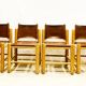 4 chairs by knud friis & elmar moltke nielsem circa 1960