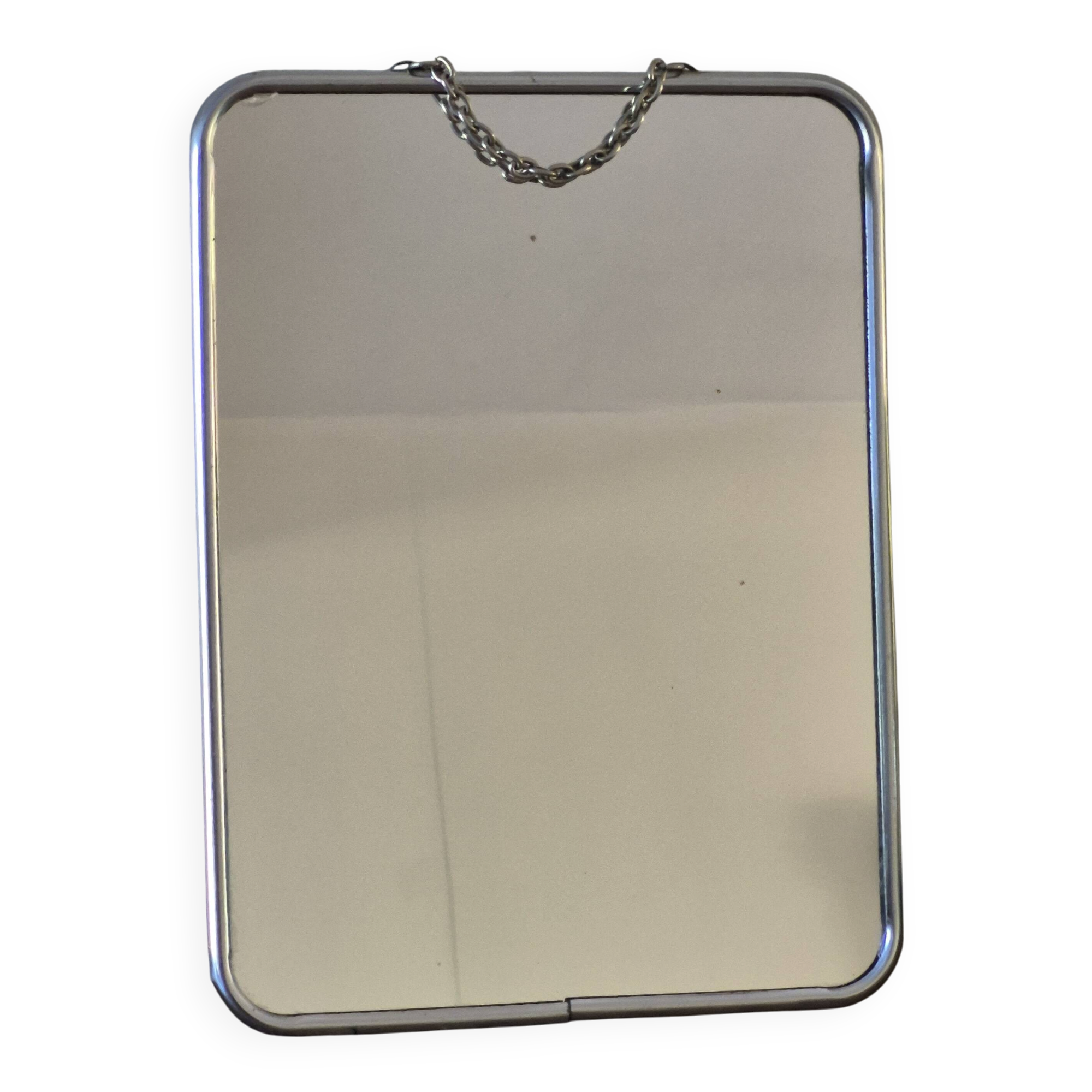 Barber mirror 24 cm x 18 cm, vintage, 1950s, hairdresser mirror