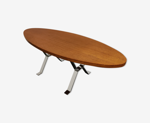 Table basse en teck du milieu du siècle, années 1960