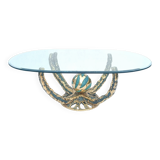 Table basse sculpturale vintage Octo par Henri Fernandez