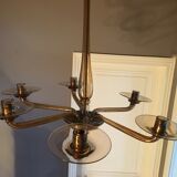 Blown glass chandelier