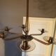 Blown glass chandelier