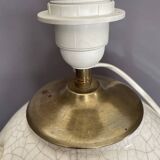 Ceramic lamp with frog decoration