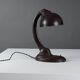 Art Deco desk lamp in brown Bakelite, model 11126, attributed to EKCO.