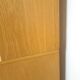 Tall LP display cabinet with glass doors and magazine shelf from Sweden