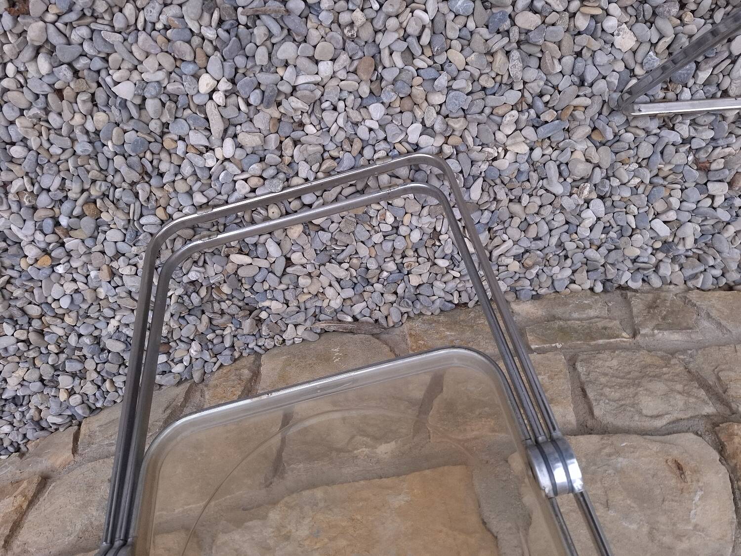 5 vintage 70'S chairs + Giancarlo Piretti Castelli support