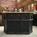 Patinated bar set from the early 20th century.