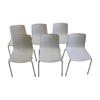 Lot of 6 chairs Catifa 46 edition Arper