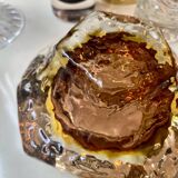 Sommerso Murano amber ashtray