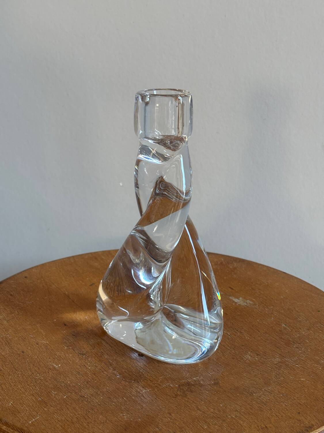 Bougeoir vintage en cristal de Sevres