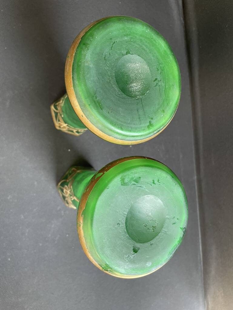 Pair of vase F. T. Legras – Becken and Auguste Helligenstein – Art Nouveau