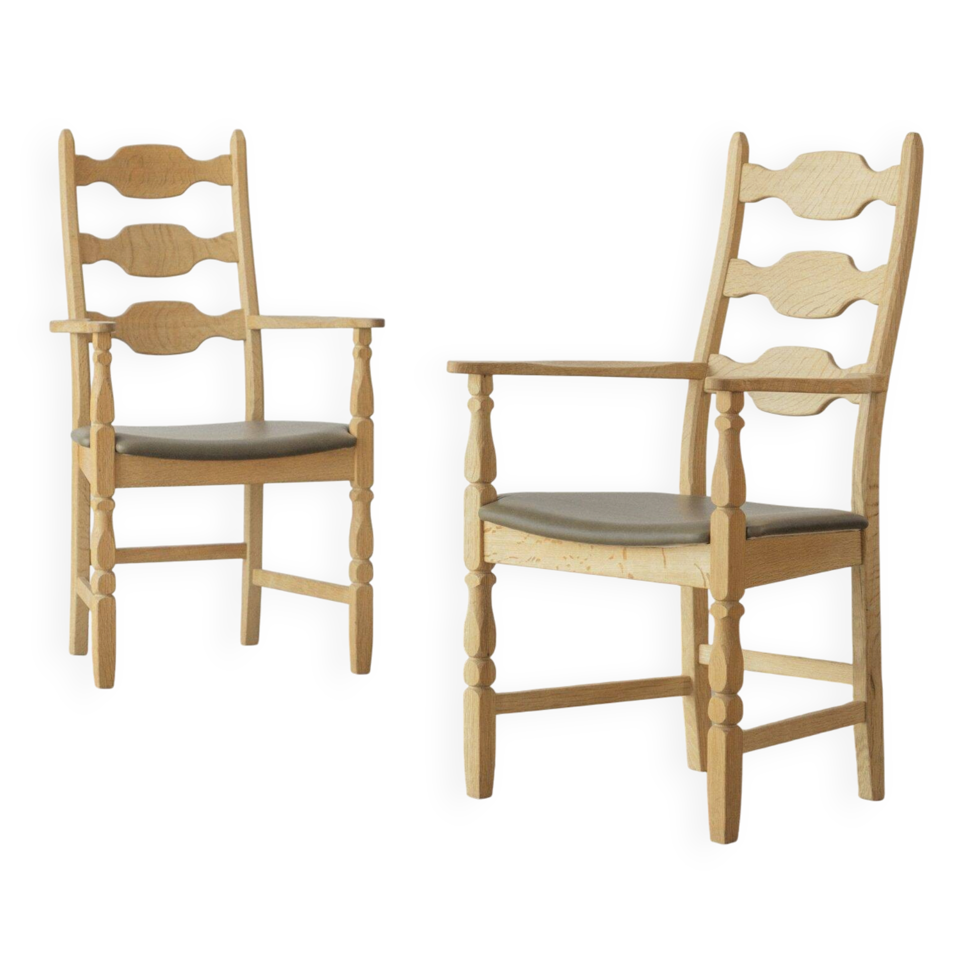 Fauteuil Henning Kjærnulf, chaise de salle à manger (paire)