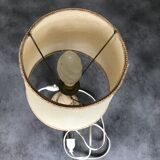Lampe ancienne pied en pierre d’onyx et laiton 40 cm