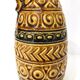Vase en céramique West Germany ocre et brun – années 70