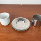 Espresso cups and saucers from the Italian postmodern Lavazza Oro series by Balzano, 1980s, set of 7.