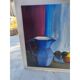 Tableau huile sur toile "Le Pichet Bleu" par Ravalia