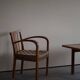 Modern Danish lounge chair in beech and paper cord, in the style of Frits Schlegel.