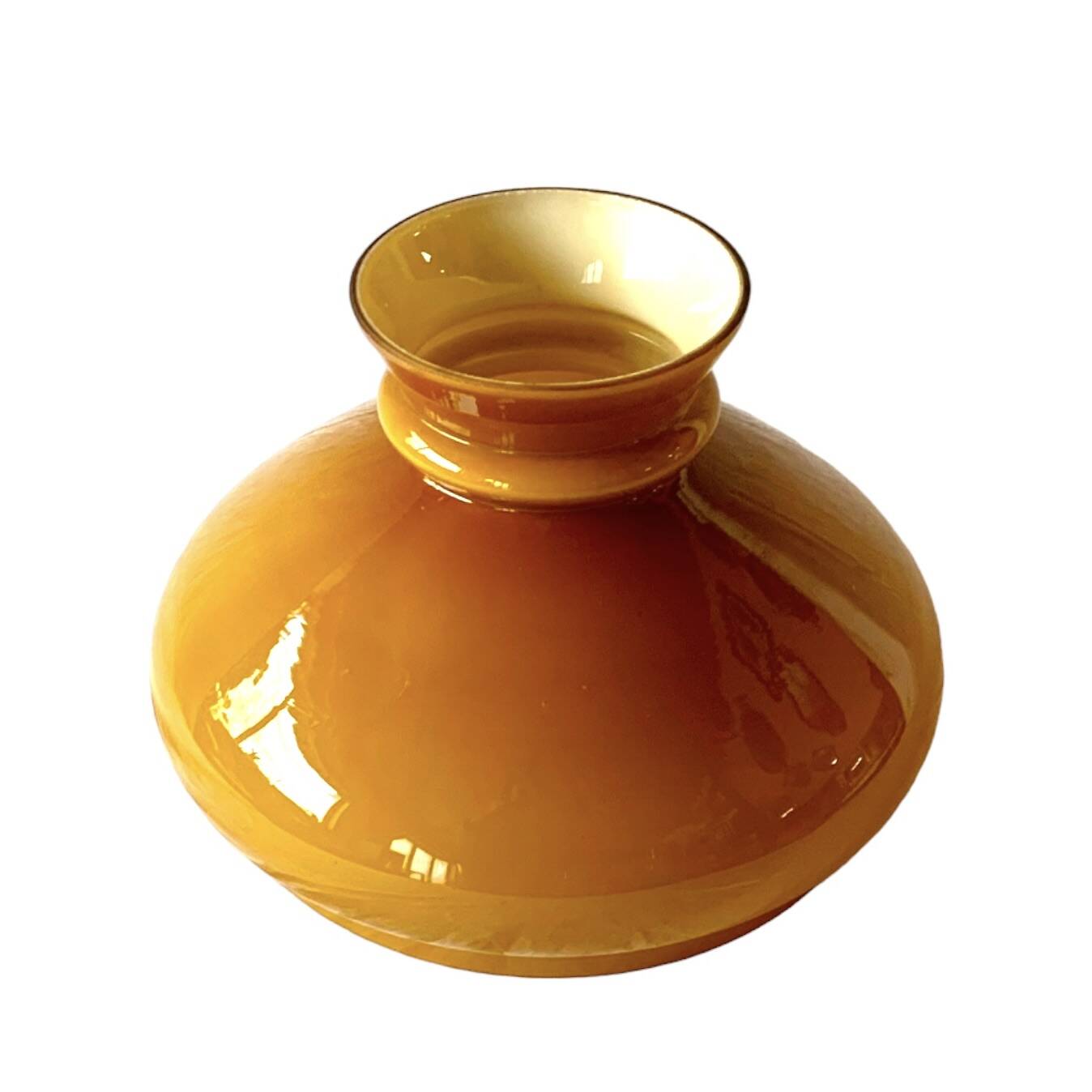 Vintage ochre opaline lampshade