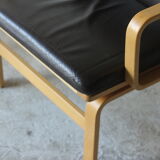 Pair of Mid Century Leather Armchairs by JOC Sweden, 1970's