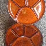 5 stoneware plates