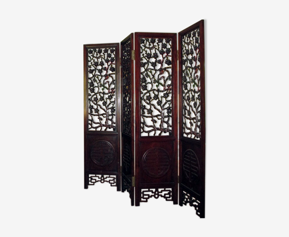 Paravent chinois en bois de rose