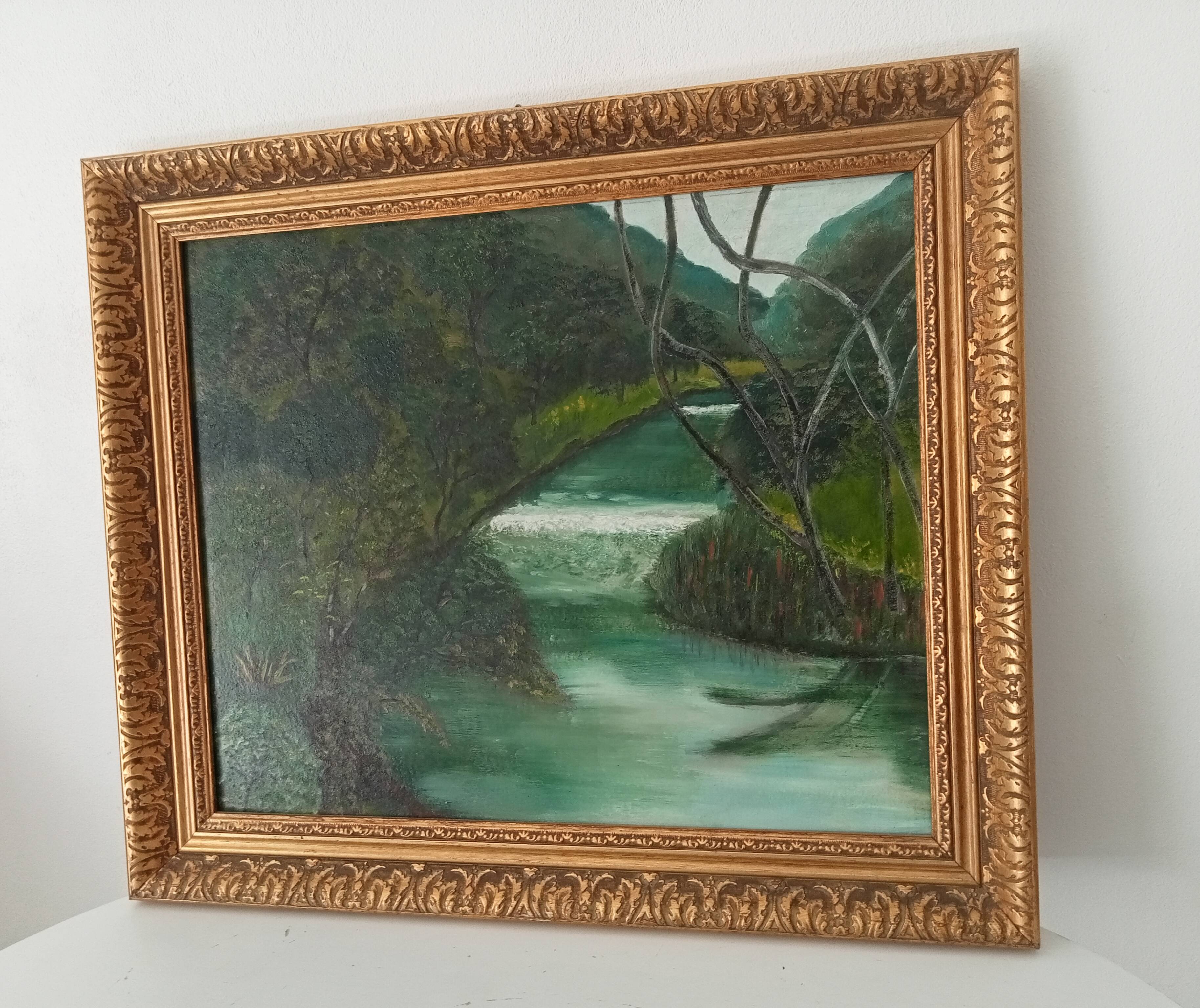 Oil painting by René Férréol Ringenbach "Val de Cusance"