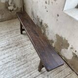 Solid oak bench