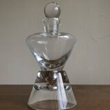 Bauhaus 1970s Scandinavian Modernist Crystal Carafe