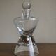 Scandinavian modernist carafe in Bauhaus crystal 1970s